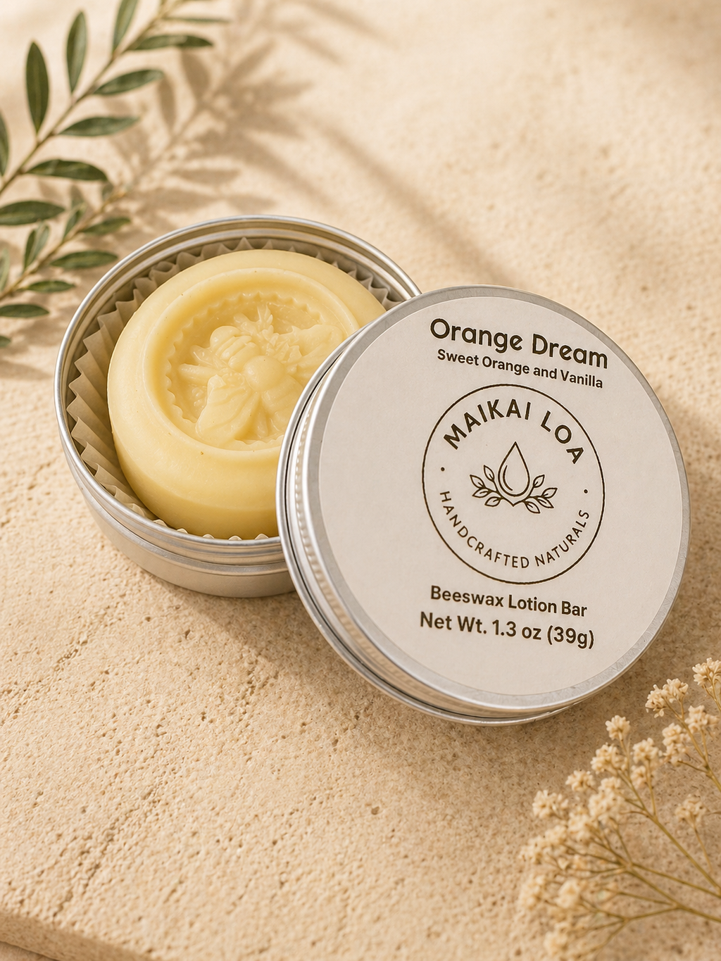 Orange Dream Solid Lotion Bar - Small
