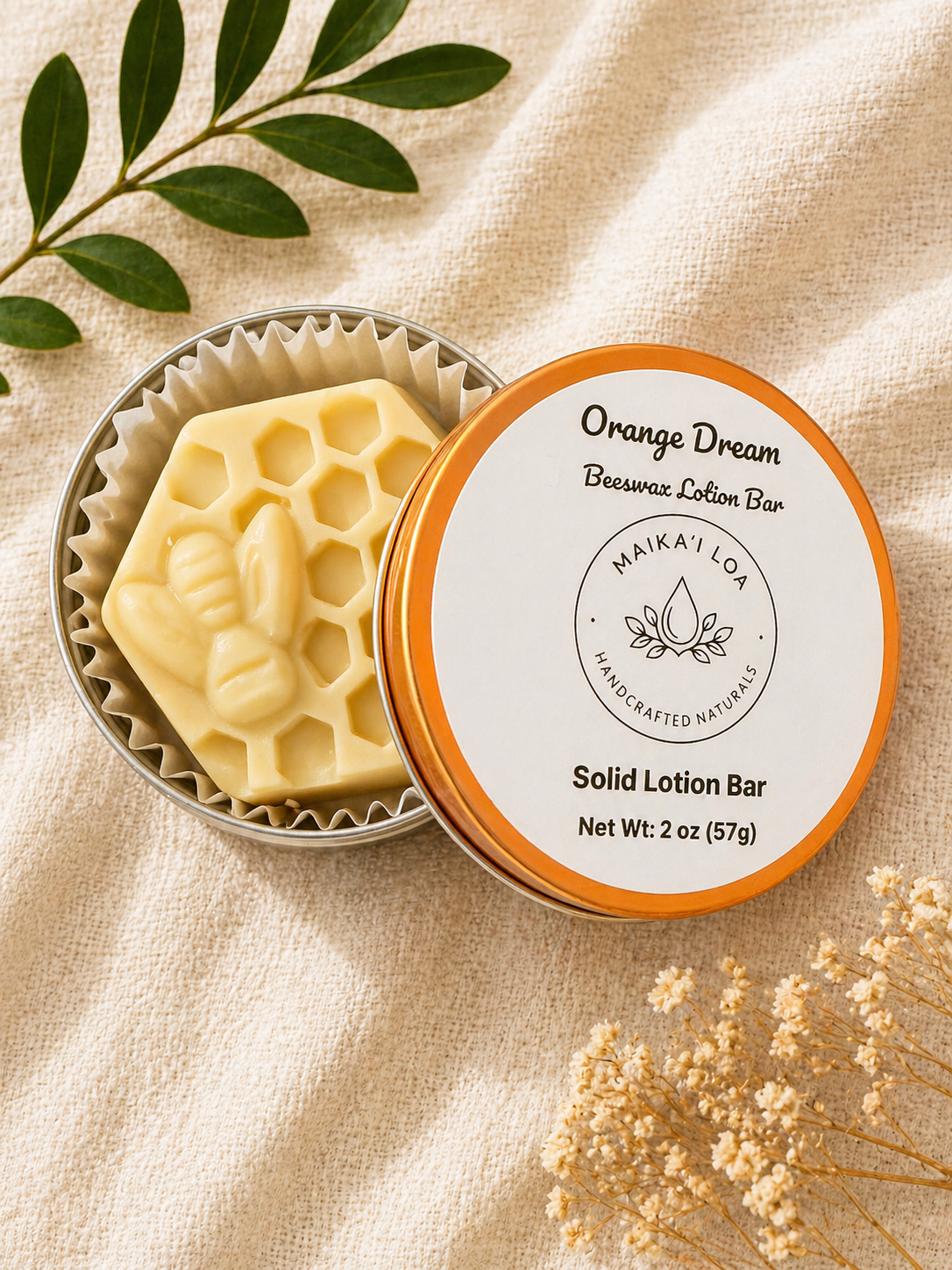 Orange Dream Solid Lotion Bar- Standard