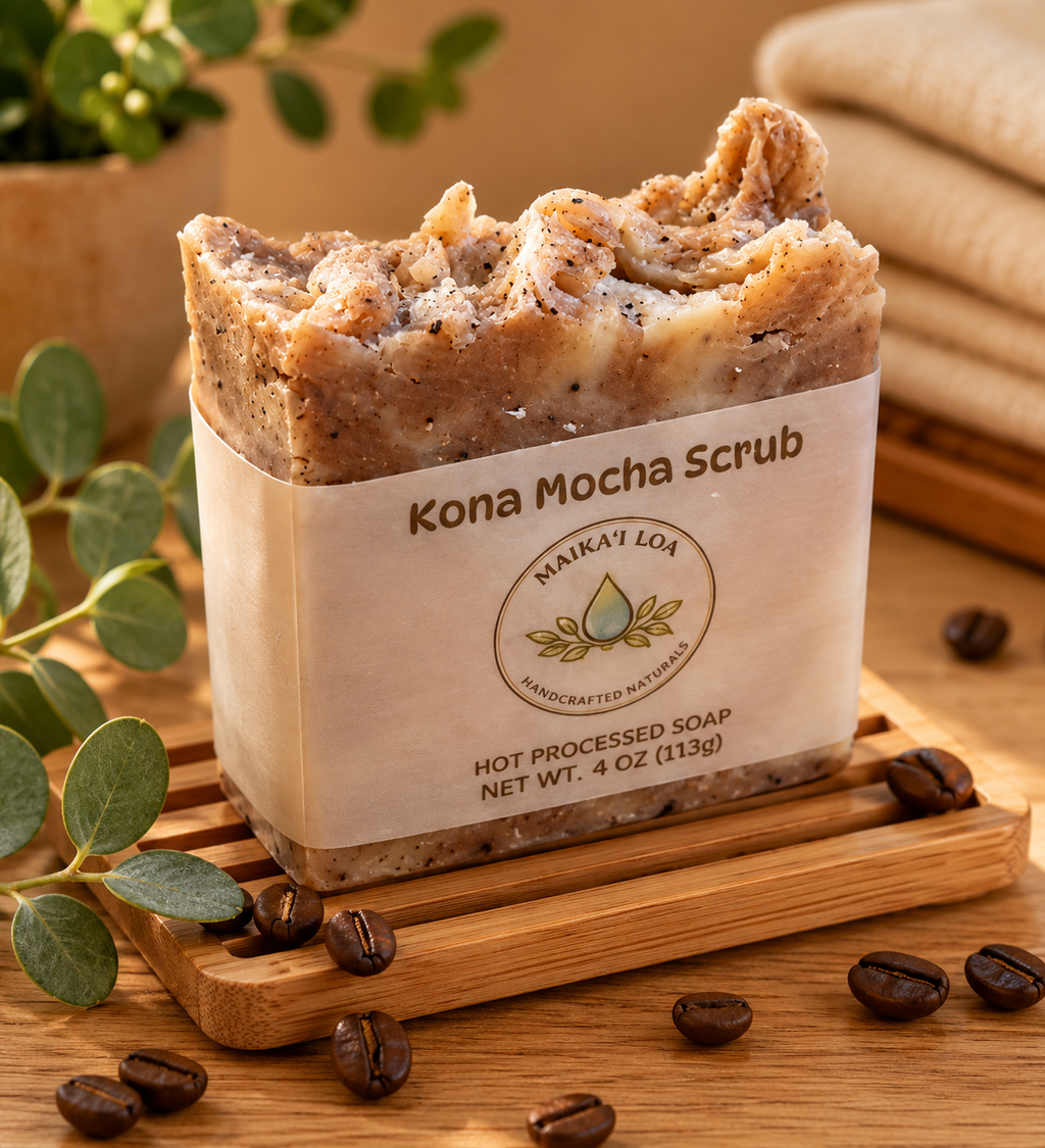 Kona Mocha Scrub- Hot Process 4 oz