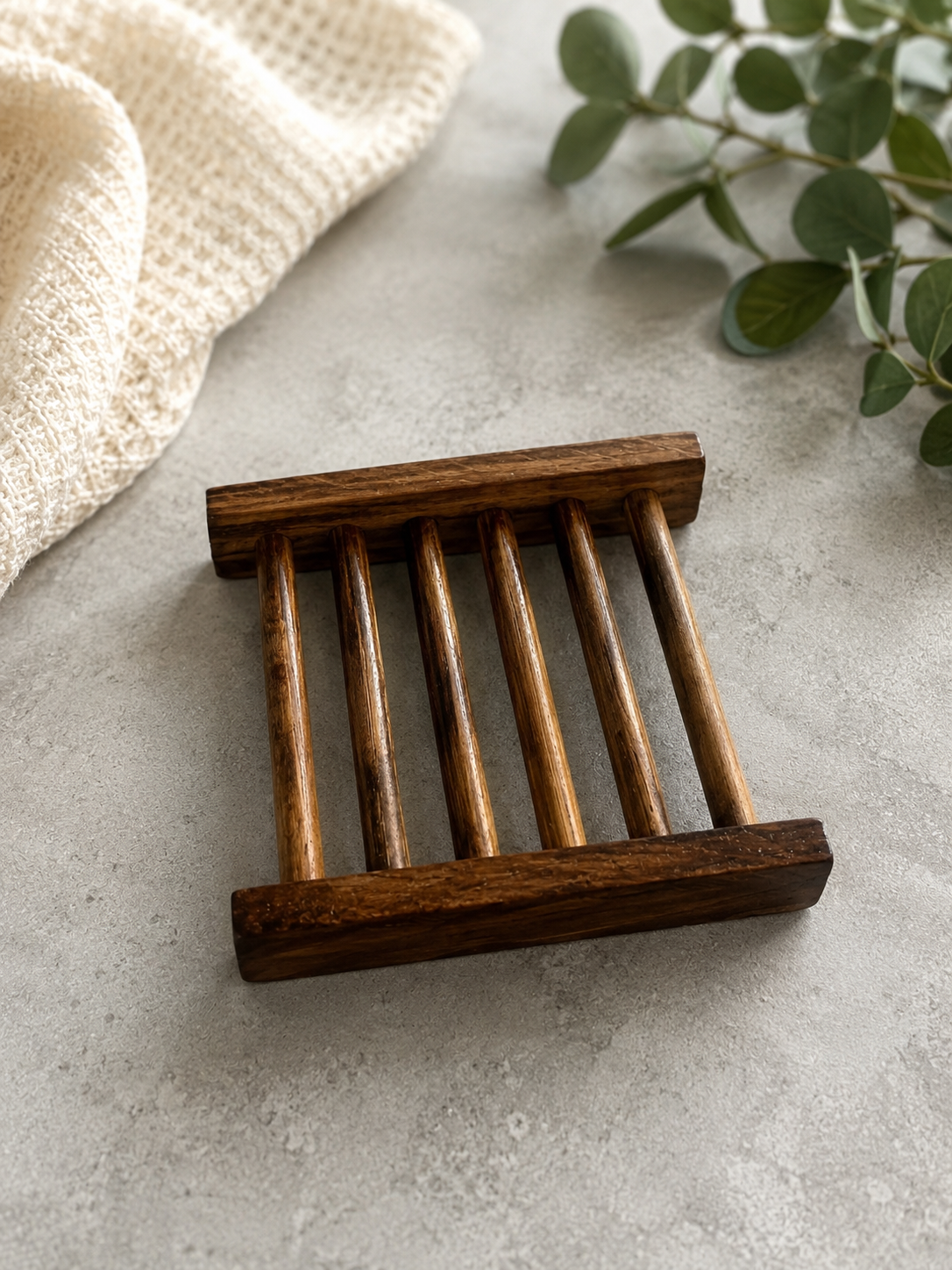 Natural Bamboo Soap Dish (Koa colored)
