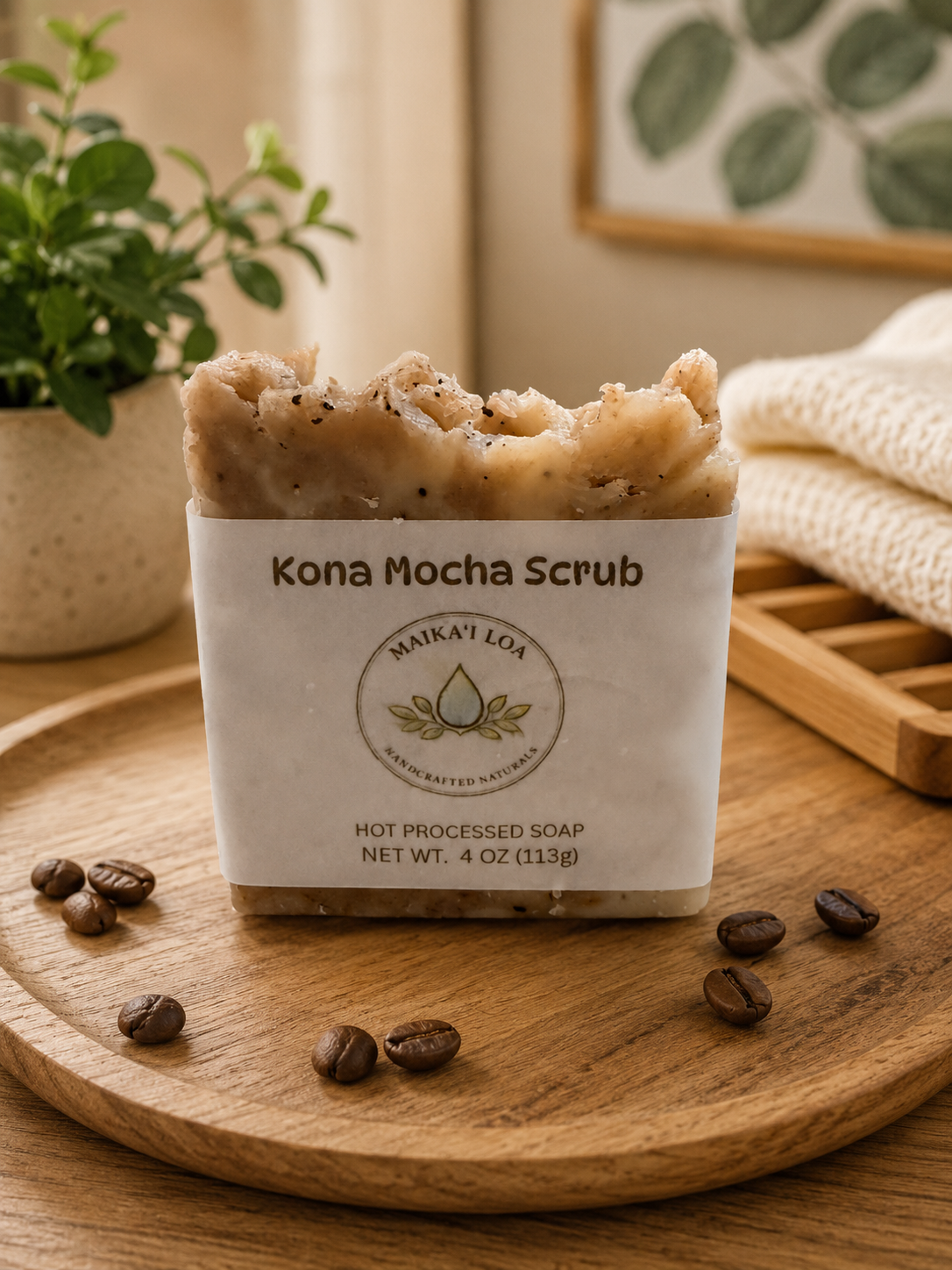 Kona Mocha Scrub- Hot Process 4 oz
