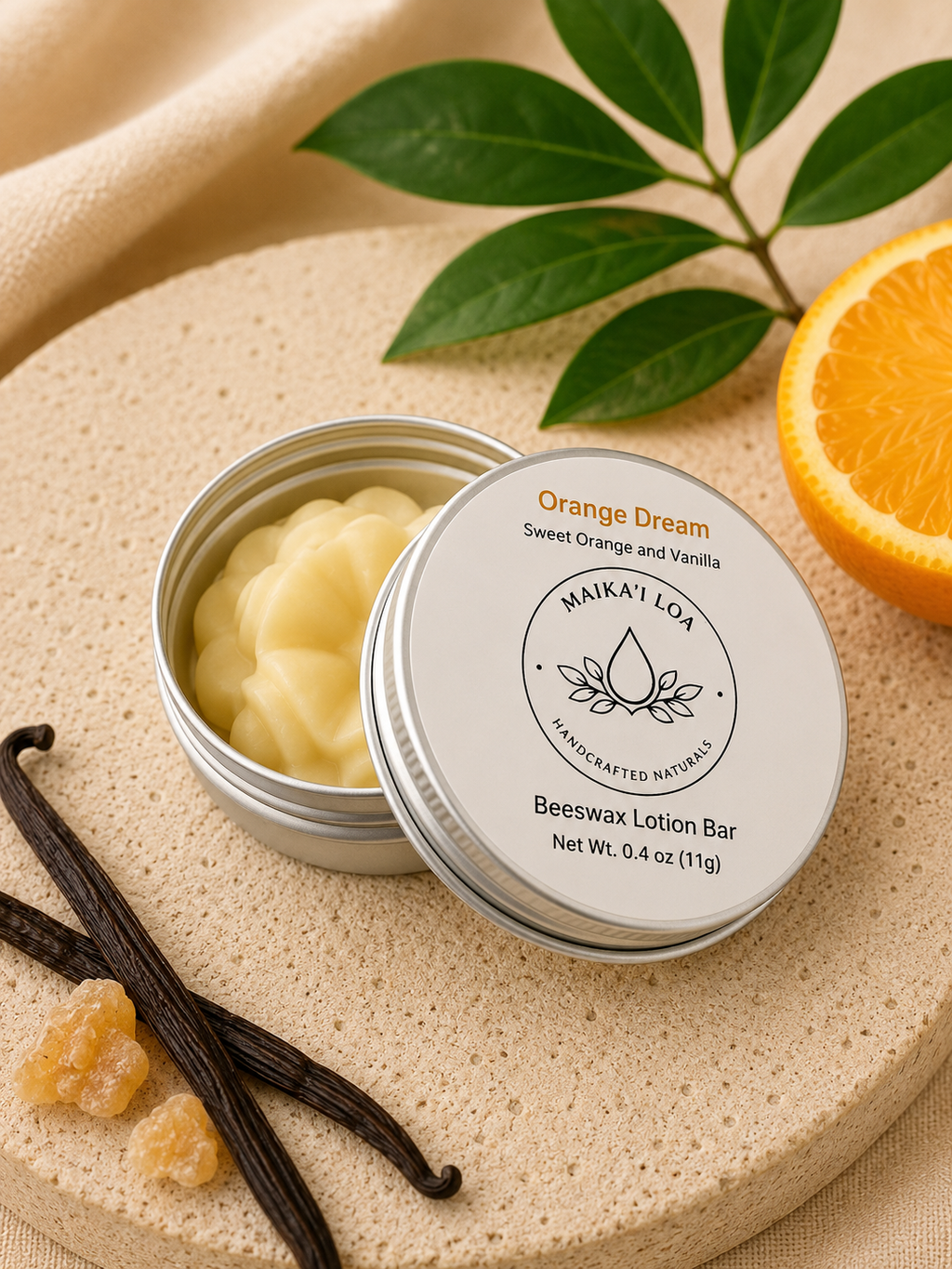 Orange Dream Solid Lotion Bar- Mini 0.4oz