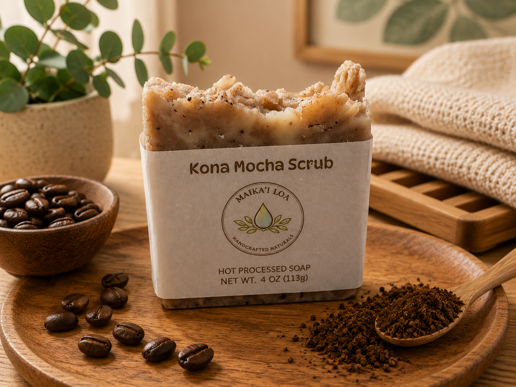 Kona Mocha Scrub- Hot Process 4 oz
