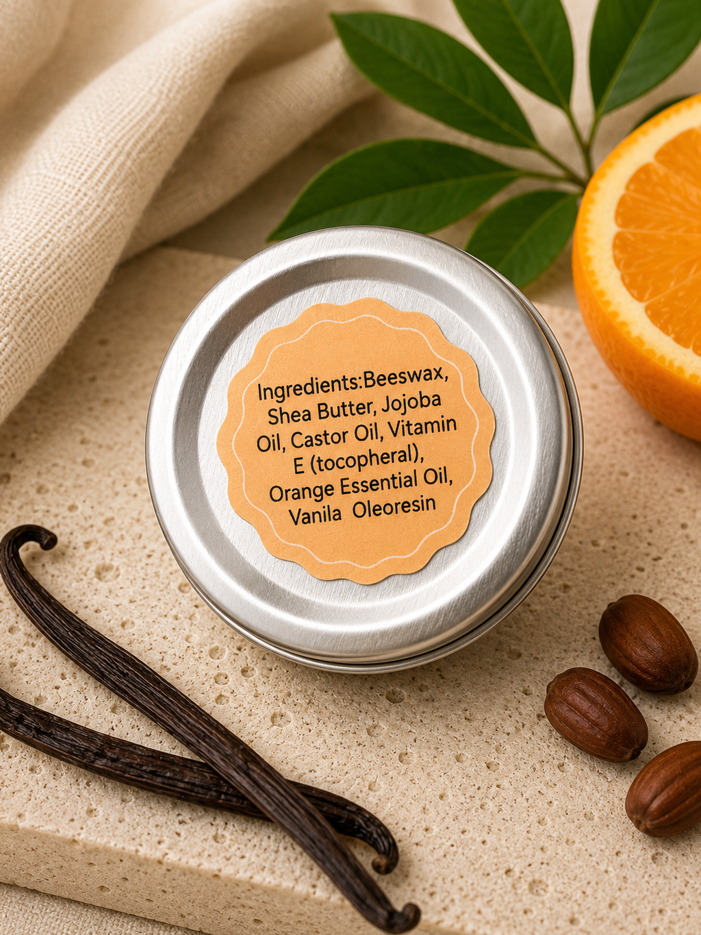 Orange Dream Solid Lotion Bar- Mini 0.4oz