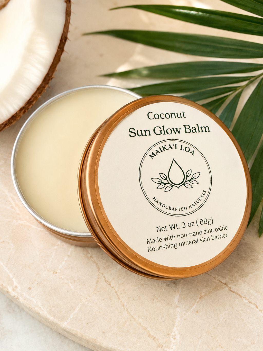Sun Glow Balm- Coconut 3 oz