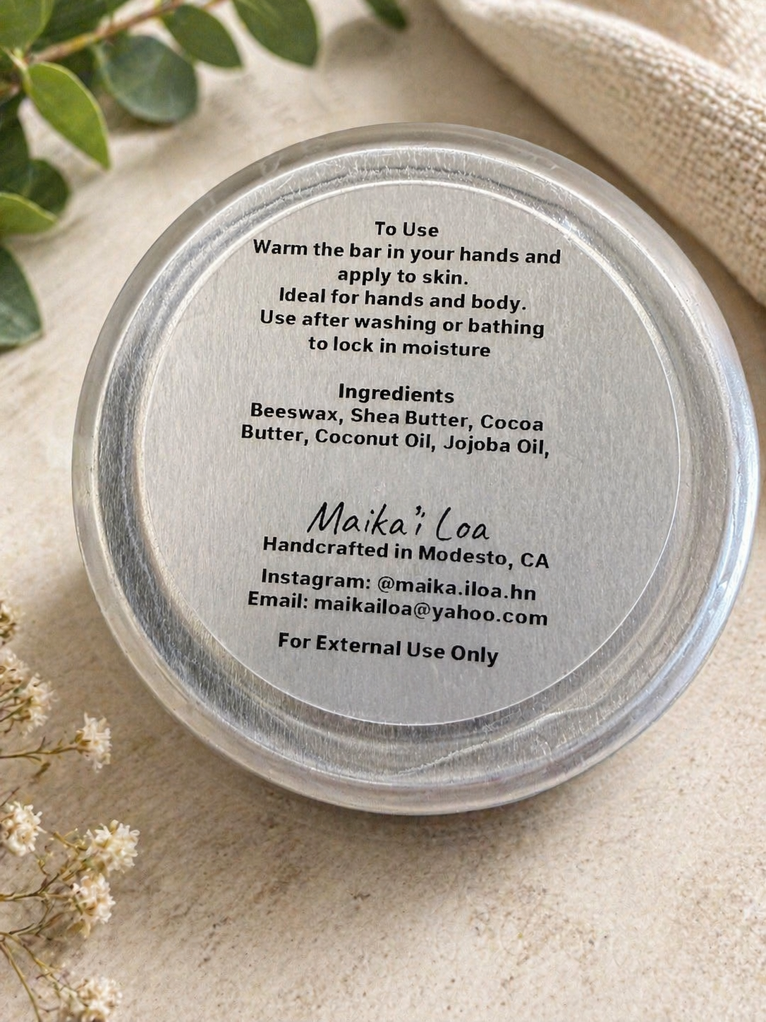 Orange Dream Solid Lotion Bar - Small
